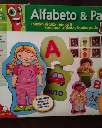Gioco educativo alfabeto e parole