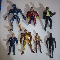 Lot 7 vintage figures 90s Men in Black, Robin Hood