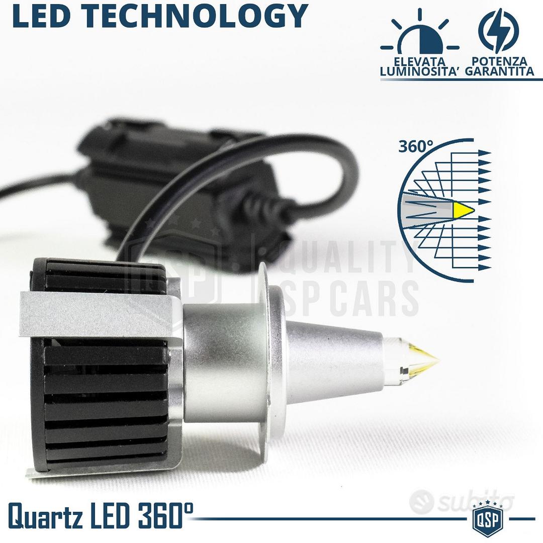 Kit LED H7 al Quarzo 360° CANbus  Lampadine LED Auto Luci Bianche Potenti  6500K 55W