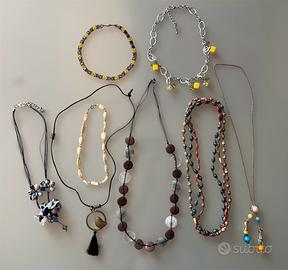 Lotto 10 collane artigianali