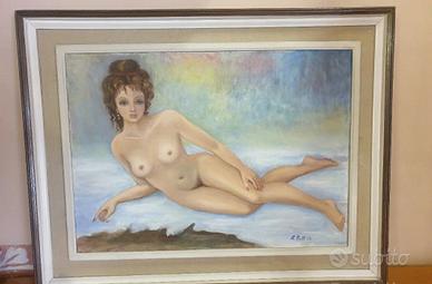 QUADRO DIPINTO DONNA NUDA