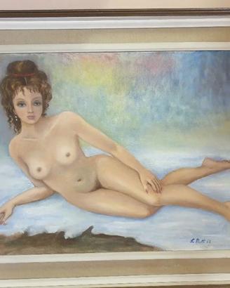 QUADRO DIPINTO DONNA NUDA