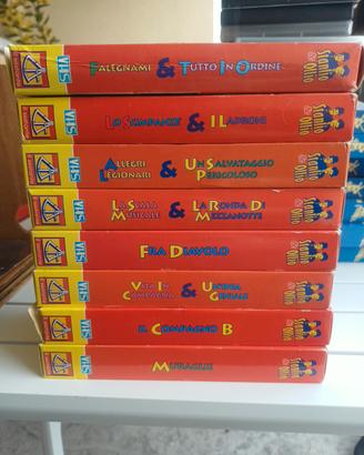 videocassette stallio e ollio