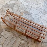 slitta in legno antica