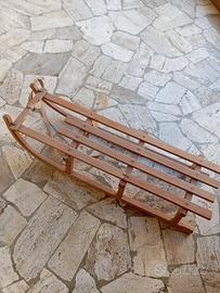 slitta in legno antica