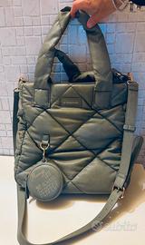 Le Pandorine, Borsa  similpelle trapuntata verde