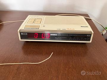 PHILIPS rafiosveglia anni 70 Clockradio D-3150