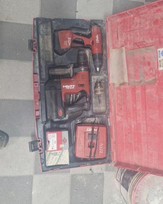 Trapano + avvitatore hilti con batterie esauste
