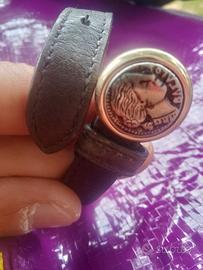 Bracciale pelle bulgari