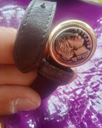 Bracciale pelle bulgari