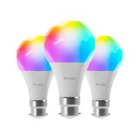 3 Lampadine LED B22 RGBW smart e dimmerabili