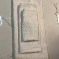 Set 3 Asciugamani Capricci Cotone Bianco