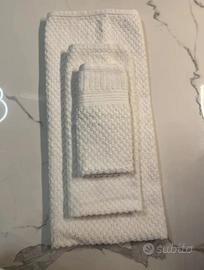 Set 3 Asciugamani Capricci Cotone Bianco