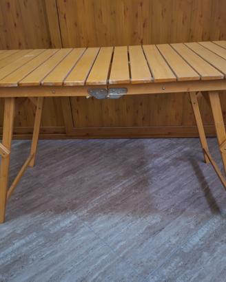 Tavolino in legno pieghevole