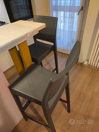 Sgabelli da cucina grigio scuro
