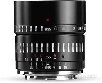Obiettivo TTArtisan 50mm F0.95 per Fujifilm X