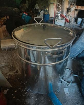 caldaia inox 100 litri completa