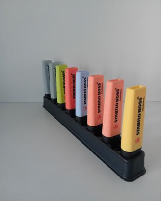 8 evidenziatori stabilo colori pastello