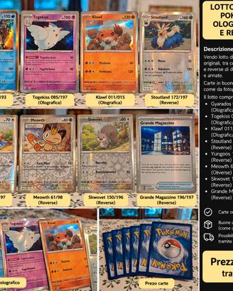 Carte Pokémon 8 pz