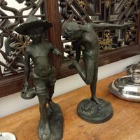 coppia opere in bronzo 