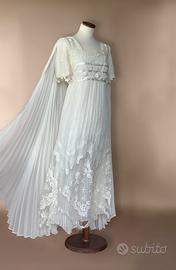 Abito da sposa boho Chic taglia 42 in seta
