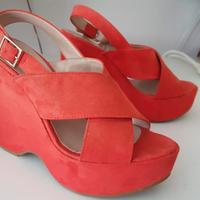 Zeppe colore corallo