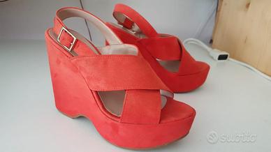 Zeppe colore corallo