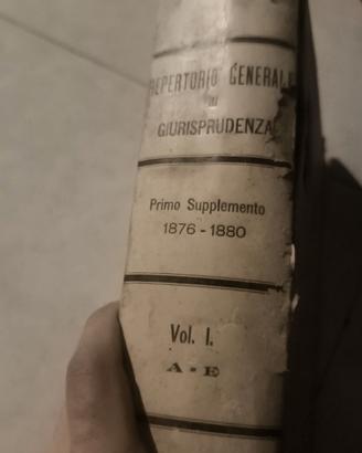 Libro Antico Diritto 1876 - Repertorio Coen - UTET