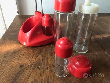 Menage sale pepe olio e aceto vintage