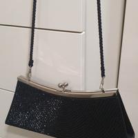 Pochette Mandarini nera in raso