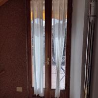 balcone di legno douglas con vetrocamera