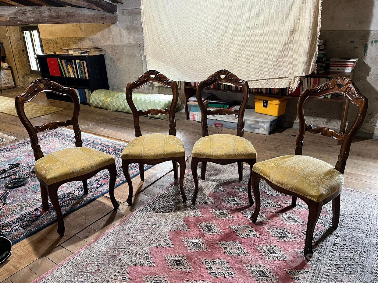 Sedie rivestite in stoffa Mobili usati