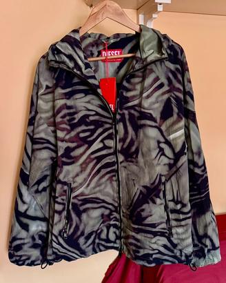 Giacca a Vento Nylon Camo-Zebra DIESEL