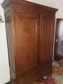 Armadio/guardaroba in legno naturale 