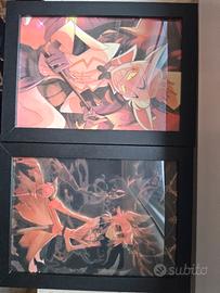 quadretto cornicelotto hazbinhotel alastor lucifer