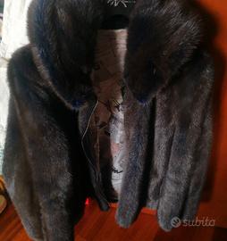 Bomber pelliccia di visone con il cappuccio 