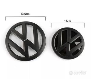Vw golf 7 logo loghi nero opaco da sostituire gti
