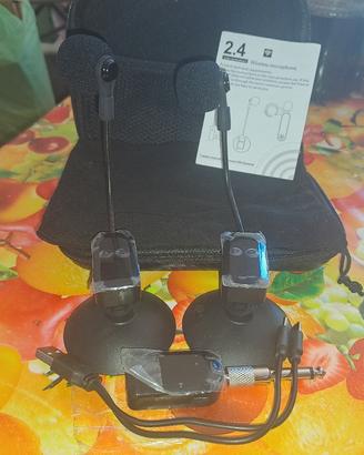 microfonico wireless 2.4G composto da due microfon