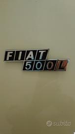 Fregio targhetta post. 500 L cromodora