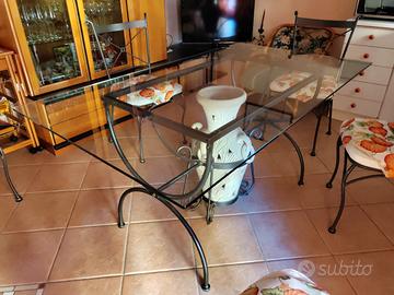 Tavolo 90x160 con 6 sedie