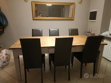 Sei sedie da pranzo 
