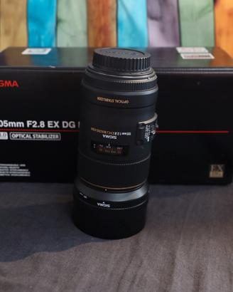 Obiettivo Sigma 105mm F2.8 Stabilizzato per Canon