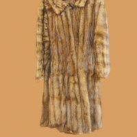 Pelliccia visone donna beige tigrato tg42/44 €2800