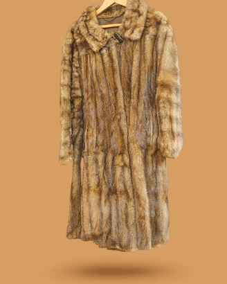 Pelliccia visone donna beige tigrato tg42/44 €2800