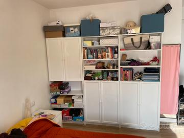 Libreria / armadio legno bianco