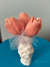 vaso con tulipani 