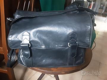 Cartella per laptop e documenti in Vera Pelle