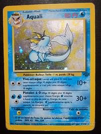 Vaporeon 12/64 Holo FR Aquali Jungle Pokemon Vinta