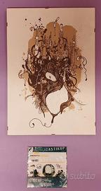 Serigrafia e sticker street-art Microbo