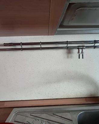 Asta 100 cm porta ganci cucina
